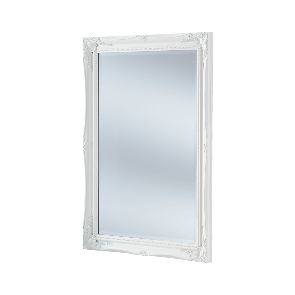 Simple Classic French White Mirror