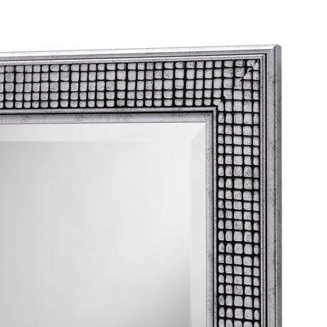 Brock Silver Rectangular Modern Mirror