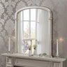 Image of Ava antiqued silver mirror