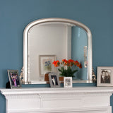 Image of Delphine Silver Overmantle Mirror