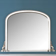 Image of Delphine Silver Overmantle Mirror