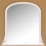 Image of Delphine White Overmantle Mirror