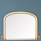 Image of Delphine Gold arched Overmantle Mirror