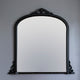 Image of Victoria Black Overmantle Mirror