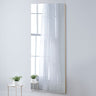 Large full length frameless wall mirror