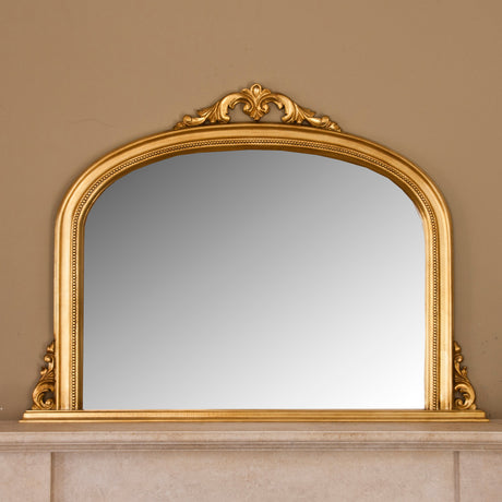 Image of Isabella Antiqued Gold Overmantle